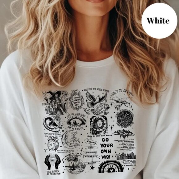 Go Your Own Way Sweatshirt, Time Cast A Spell On You But You Won't Forget Me - Picture 1 of 1